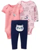Carter's Set 3 piese Pantaloni si 2 body Panda