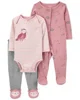 Carter's Set 3 piese Pantaloni, body si pijama Bufnita foto