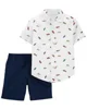 Carter's Set 2 piese Camasa si pantaloni scurti Masini foto