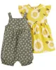 Carter's Set 2 piese Salopeta si rochita Flori foto