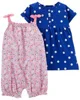 Carter's Set 2 piese Salopeta si rochita Flori foto