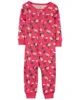 Carter's Pijama cu fermoar Flori foto
