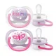 Suzete ortodontice din silicon Philips AVENT Ultra Soft Girl (0-6 luni), 2 buc. foto