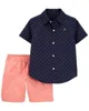 Carter's Set 2 piese Camasa si pantaloni scurti foto