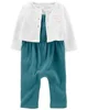 Carter's Set 2 piese Cardigan si salopeta foto
