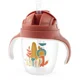 Чашка с утяжеленной соломинкой BabyOno Розовая (6+ мес.), 240 мл foto