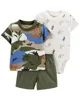 Carter's Set 3 piese Body, tricou si pantaloni scurti Dinozauri foto