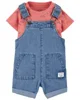 Carter's Set 2 piese Tricou si salopeta Animale foto