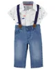 Carter's Set 2 piese Body si pantaloni Animale foto