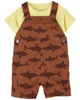 Carter's Set 2 piese Tricou si salopeta Rechin foto