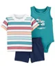 Carter's Set 3 piese Body, tricou si pantaloni scurti Barcuta foto