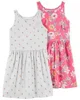 Carter's Set 2 rochite Flori