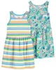 Carter's Set 2 rochite Flori si dungi