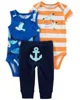Carter's Set 3 piese Pantaloni si 2 body Pescarusi foto