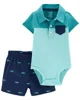 Carter's Set 2 piese Body si pantaloni scurti Rechin foto