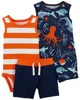 Carter's Set 3 piese Body, pantaloni scurti si salopeta Caracatita foto