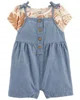 Carter's Set 2 piese Tricou si salopeta Tropical foto