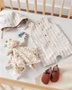 Carter's Set 2 piese Salopeta si palarie cu dungi