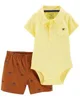 Carter's Set 2 piese Body si pantaloni scurti Avion