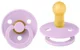 Suzeta rotunda BIBS Violet Sky din latex (0-6 luni) foto