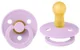 Suzeta rotunda BIBS Violet Sky din latex (6-18 luni) foto