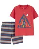 Carter's Set 2 piese Tricou si pantaloni scurti Dinozauri