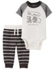 Carter's Set 2 piese Body si pantaloni gri foto