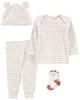 Carter's Set 4 piese bebelus Pantaloni, bluza, caciulita si sosete Ursulet foto