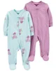 Carter's Set 2 pijamale cu fermoar reversibil Testoasa foto