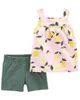 Carter's Set 2 piese Tricou si pantaloni scurti Lamai foto