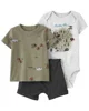 Carter's Set 3 piese Body, tricou si pantaloni scurti Aventura