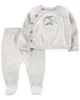 Carter's Set 2 piese Pantaloni si bluza Elefantei foto