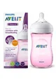 Бутылочка из пластика Philips AVENT Natural Антиколиковая, розовая, 260 мл foto