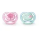 Suzete ortodontice din silicon Philips AVENT Ultra Air Girl in cutie (0-6 luni), 2 buc. foto