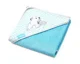 Полотенце детское бамбуковое с капюшоном Babyono Синий, 76x76 см foto