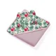 Махровое банное полотенце с ушками BabyOno Bunny Ears Pозовый, 100 x 100 см foto