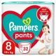Chilotei Pampers Pants Unisex 8 (19+ kg), 32 buc. foto