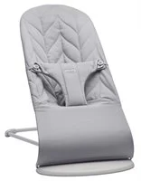 Кресло-шезлонг BabyBjorn Bliss Light Grey, хлопок foto