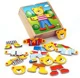 Jucarie din lemn Viga Toys Dressing Up Box Boy Bear