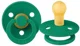 Suzeta rotunda BIBS Evergreen din latex (6-18 luni) foto