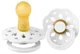 Suzeta rotunda BIBS Boheme White din latex (6-18 luni) foto