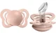 Suzeta ortodontica BIBS Couture Blush din silicon (6-18 luni) foto