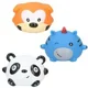 Set 3 jucarii de baie Eddy Toys (Zebra, Catel, Urs Panda)