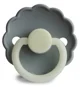 Suzeta rotunda din silicon FRIGG Daisy French Gray Night (0-6 luni) foto