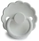 Suzeta rotunda din silicon FRIGG Daisy Bright White (0-6 luni) foto