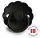Suzeta rotunda din silicon FRIGG Daisy Jet Black (6-18 luni) foto