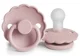 Suzeta rotunda din silicon FRIGG Daisy Baby Pink (6-18 luni) foto