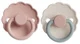 Set 2 suzete rotunde din latex FRIGG Daisy Blush & Cotton Candy (0-6 luni) foto