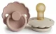 Set 2 suzete rotunde din latex FRIGG Daisy Blush & Cream (0-6 luni) foto