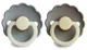 Set 2 suzete rotunde din latex FRIGG Daisy French Gray Night & Portobello Night (0-6 luni) foto